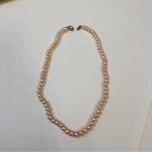 Elegant Rose Colored Pearl Necklace